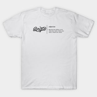 Single Adjective Anti Valentine Club Singles Club T-Shirt